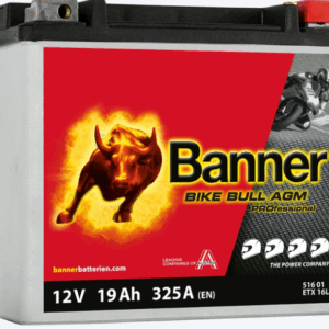 Batterie BANNER ETX16L AGM 12V 19Ah 325A +D 175 X 100 X 155