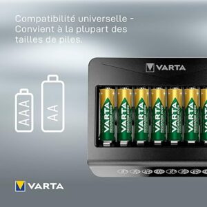 Chargeur VARTA LCD 8 canaux sans accu