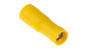 Sachet 100 cosses cylindrique femelle Ø5 jaune (4 à 6mm2)