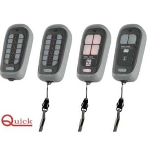Émetteur mini radiocommande QUICK 2 boutons noire