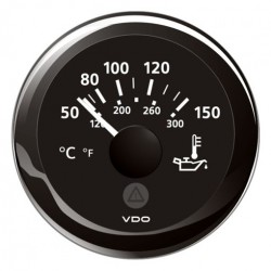 Indicateur température huile VDO 12/24v 50/150° Viewline D52mm N