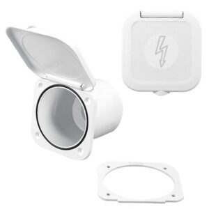Boite étanche avec trappe NUOVA RADE pour coupe-batterie blanc Ø68mm