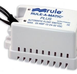 Contacteur de cale RULE 12V 20A / 24V 10A flotteur avec filtre