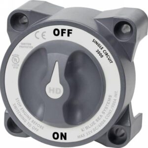 Coupe-batterie ON-OFF manuel BLUE SEA 600A unipolaire 32v