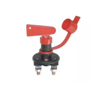 Coupe-batterie 100A à clé amovible rouge M10 avec capuchon