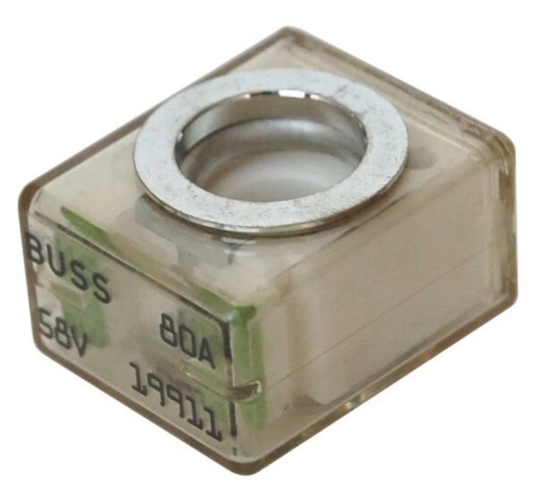 Fusible carré BLUE SEA 80A 27,8x23x16,3mm D8,3mm  FIN DE SERIE