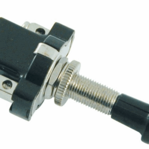 Interrupteur à tirette OFF-ON-ON 12/24v 10A laiton D9,5mm chromé