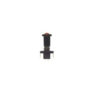 Interrupteur à tirette ON-OFF-ON 12v 20A D9,5mm avec voyant rouge