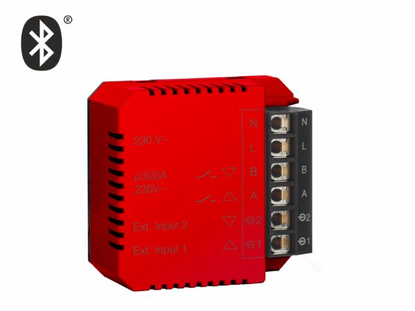 Minuterie MULLER 12-24vdc 16A modulaire 2 entrées 2 sorties Bluetooth