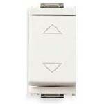 Poussoir double VIMAR idea 10A 1P NO+1P NO avec symbole blanc