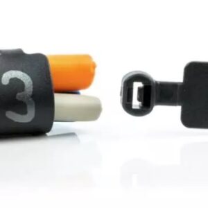 Paquet de colliers rilsans 4,5x360mm noir (100 pcs) lock