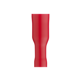 Sachet 100 cosses cylindrique mâle Ø4 rouge (0.25 à 1.5mm2)