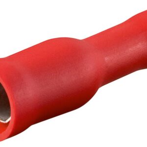 Cosse thermo cylindrique femelle rouge diam 4 (0,25 à 1,5mm2)