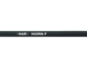 Câble d'alimentation HO5RNF 2x1mm2 sans fiche noir