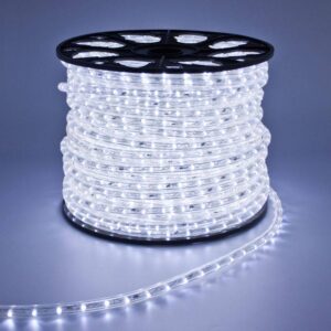 Serpent lumineux à lampes 220v D13mm Blanc ch (90m) IP44