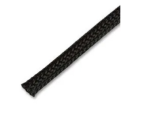 Gaine tressée expansible D12mm (plage 8-17mm) T° 150°C noire (25)