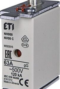 Fusible couteau NH00 63A 500V GG