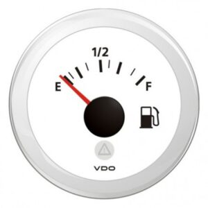 Indicateur carburant inverse VDO 12/24v (levier) Viewline Blanc