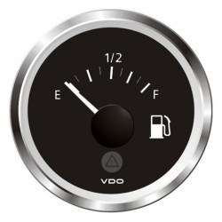 Indicateur carburant VDO 12/24v (levier) Viewline Noir/chromé
