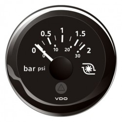 Indicateur pression turbo VDO 12v 2bar Viewline D52mm noir