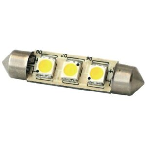Navette DIXPLAY 3 leds  8-35v D10xL37mm blanc chaud