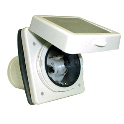 Socle mâle MARINCO 50A 125/250V 3P+T plastique