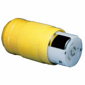 Fiche femelle MARINCO 50A 125/250V 3P+T plastique jaune