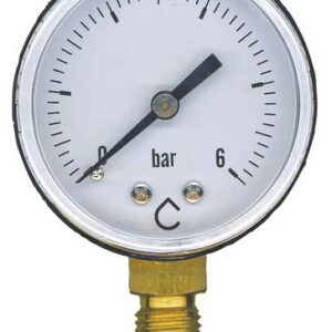Manomètre sec GIANNESCHI D50mm 0-4bars 1/4 radial