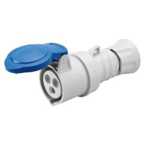 Fiche mâle GEWISS 16A 230v 2P+T plastique bleu