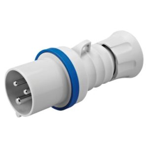 Fiche mâle GEWISS 32A 230v 2P+T plastique bleu