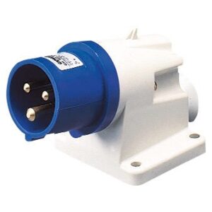 Socle mâle GEWISS 32A 230v 2P+T en saillie plastique bleu