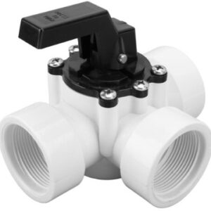 Vanne 1 entrée 38mm (1'1/2) et 2 sorties 38mm (1'1/2) pour wc