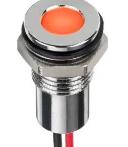 Voyant D8/P6mm led 230v orange avec fils