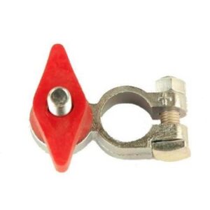 Capuchon plastique pour collier papillon et tige 8/10mm rouge
