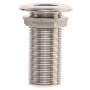 Passe-coque plat 1/2 en inox