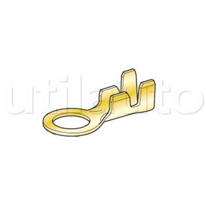 Boite de 100 cosses à oeuil D.8mm laiton (2 à 4mm2)