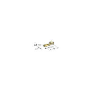 Cosse femelle 4.8 + clip pour porte relais