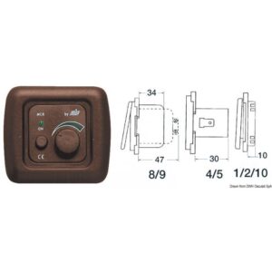 Dimmer électronique 40 W marron