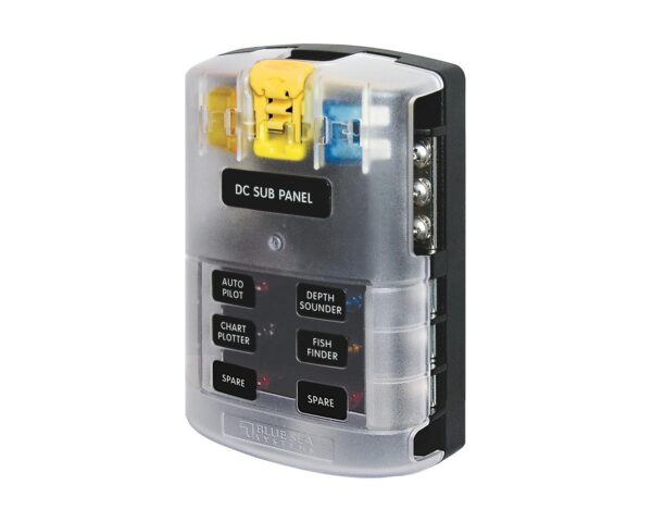 Boitier BLUE SEA porte fusibles  6 circuits + masse
