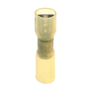 10 cosses thermo clips femelle 6.3mm isolée jaune (2.5 à 6mm2)