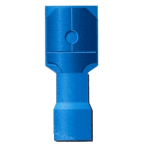 10 cosses thermo mâle 6.3mm bleues 100% isolées (1.0 à 2.5mm2)