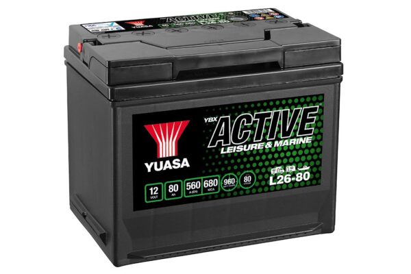 Batterie YUASA L26-80 DeepCycle 12V 80Ah +G 269 X 174 X 225