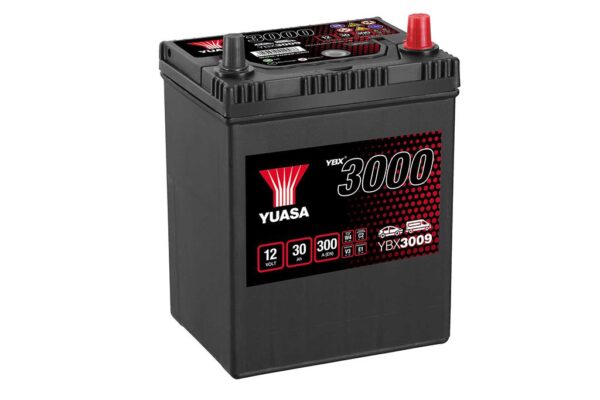 Batterie YUASA 12V 30Ah 280A +D B17 167 x 129 x 224