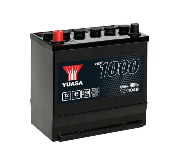 Batterie YUASA 12V 45Ah 330A +G  E2X YBX1049 220 X 135 X 225
