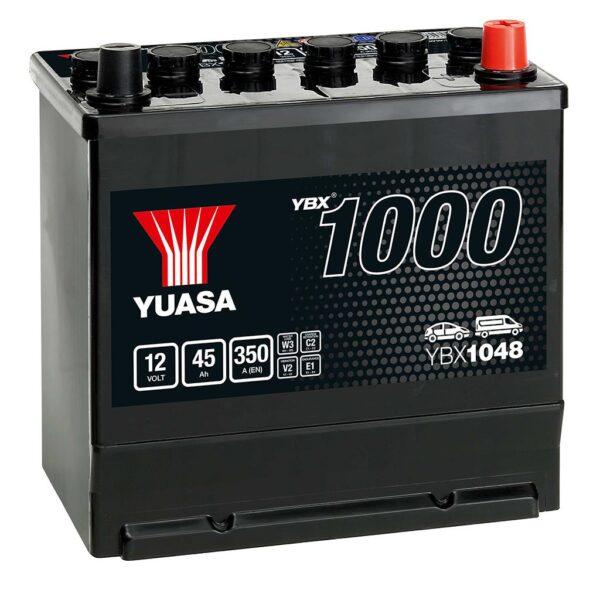 Batterie YUASA YBX1048  12V 45Ah 330A +D E2 220 X 135 X 225