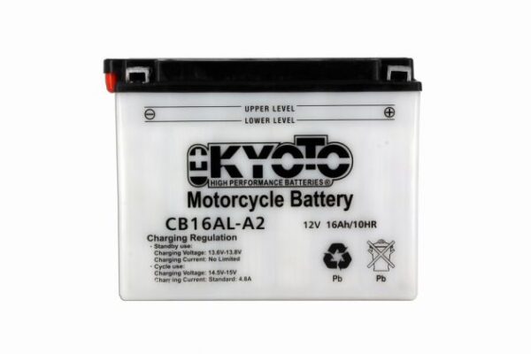 Batterie KYOTO YB16AL-A2 12V 16Ah 175A +D DG  207 X 71.5 X 164 PACK
