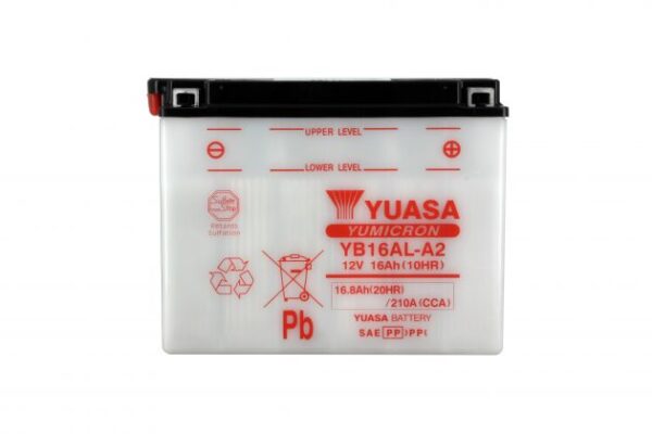Batterie YUASA YB16AL-A2 12V 16Ah 175A +D DG  207 X 71.5 X 164