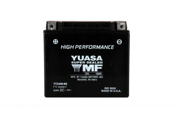 Batterie YUASA YTX20H-BS AGM 12V 19Ah 310A +G 175 X 87 X 155 PACK