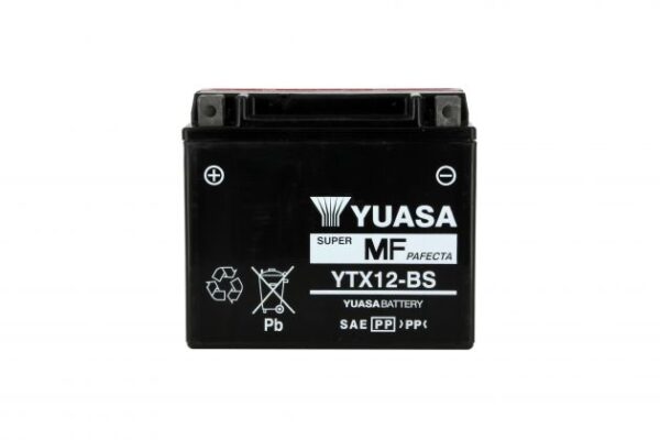 Batterie YUASA YTX12-BS AGM 12V 10Ah 180A +G  150 X 87 X 130 PACK