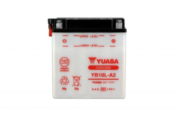 Batterie YUASA YB10L-A2 12V 11Ah 160A +D 135 X 90 X 145 SECHE